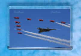 Vulcan with Red Arrows Oblong